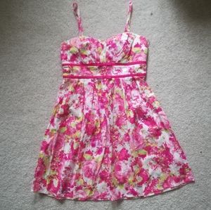 Floral Pleated Summer Dress
